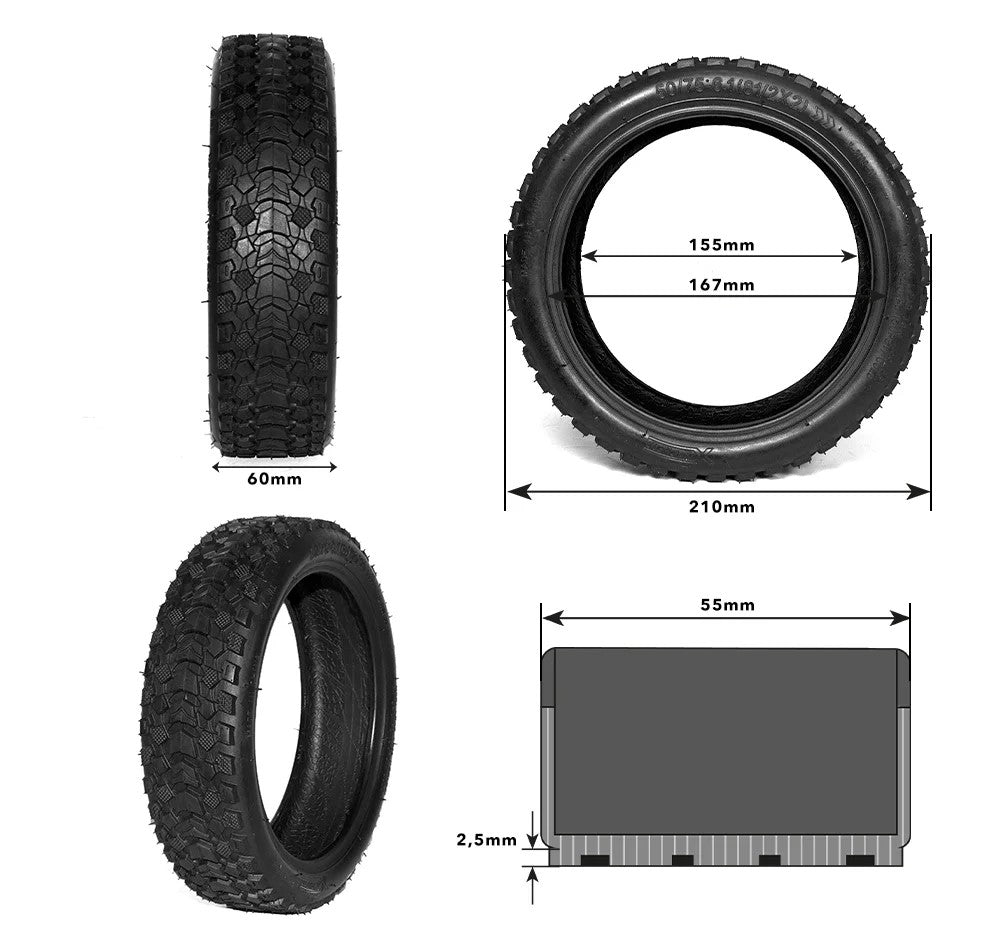 Däck 8,5x2-6.1 Offroad